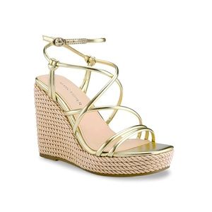 Size 9 Gold Marc Fisher Zesty Wedge Sandal